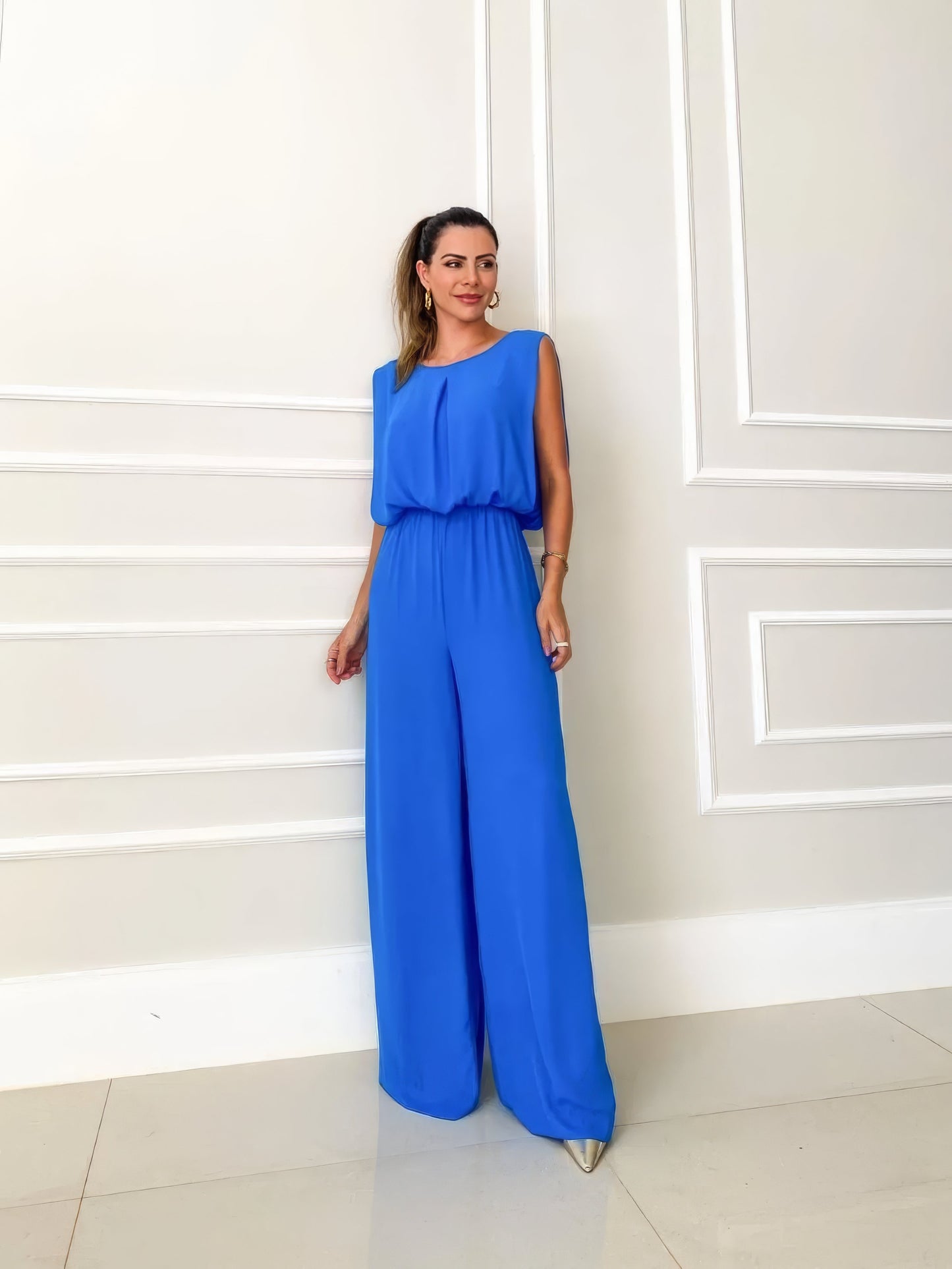 LENTE SALE | Nova Sleeveless Jumpsuit - Elegance in elke stap!